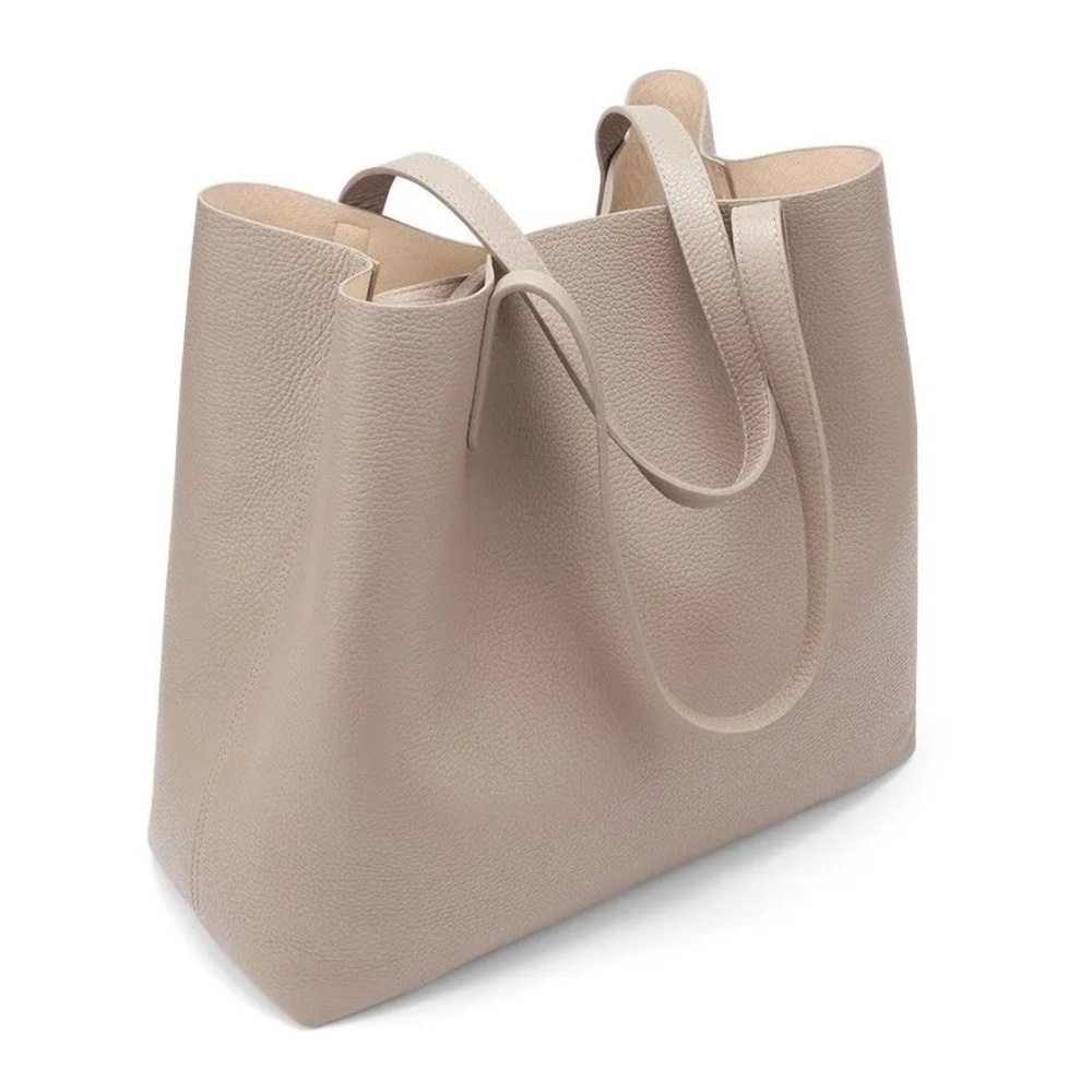 Cuyana Classic Structured Leather Tote, stone - discontinued!